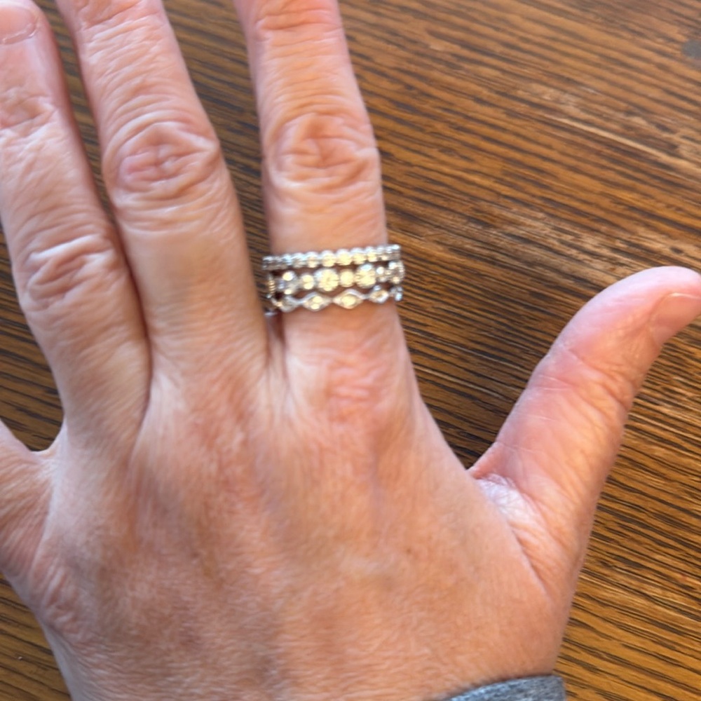 Chloe + Isabel stackable rings.  Size 8